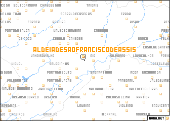 map of Aldeia de São Francisco de Assis