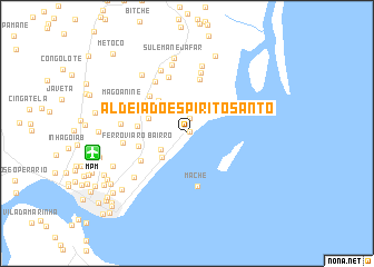 map of Aldeia doEspirito Santo