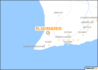 map of Aldeia do Meio