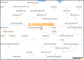 map of Aldeia do Pombal