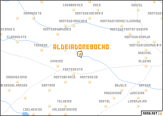 map of Aldeia do Rebocho