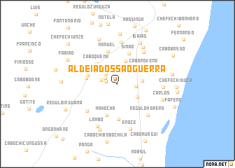 map of Aldeia dos São Guerra