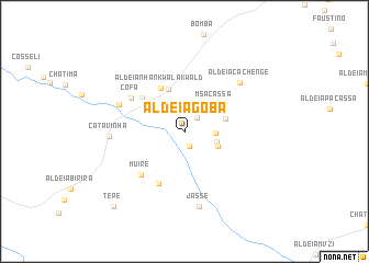 map of Aldeia Goba