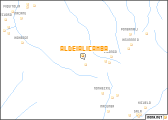 map of Aldeia Licamba