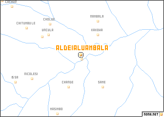 map of Aldeia Luambala