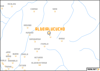 map of Aldeia Lucucho