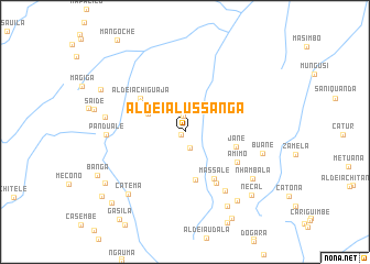 map of Aldeia Lussanga