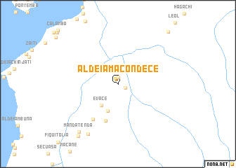 map of Aldeia Macondece