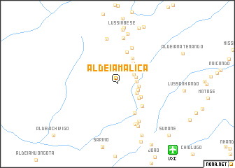 map of Aldeia Malica