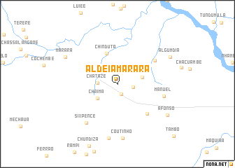 map of Aldeia Marara