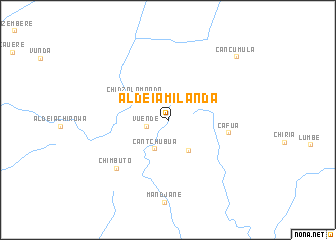 map of Aldeia Milanda