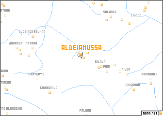 map of Aldeia Mussa