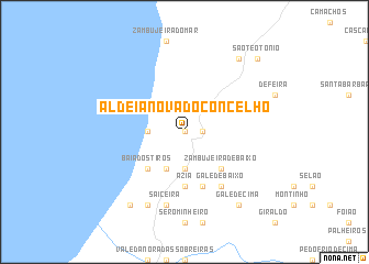 map of Aldeia Nova do Concelho