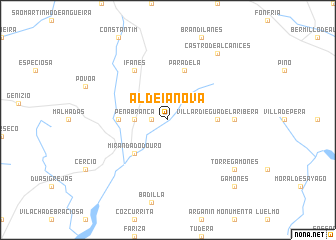 map of Aldeia Nova