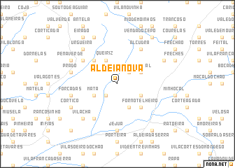 map of Aldeia Nova