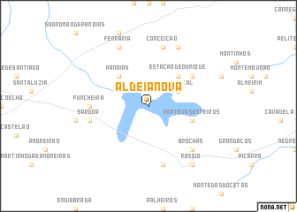 map of Aldeia Nova