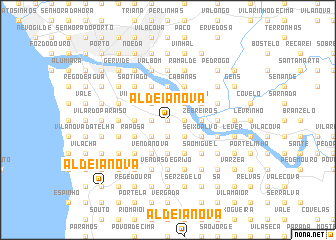 map of Aldeia Nova