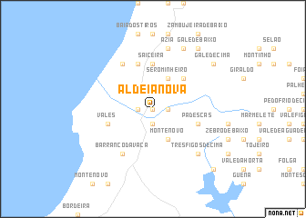 map of Aldeia Nova