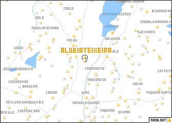 map of Aldeia Teixeira