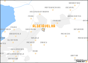 map of Aldeia Velha