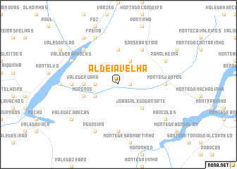 map of Aldeia Velha