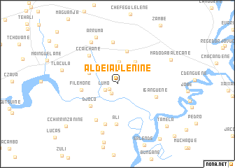 map of Aldeia V. Lenine