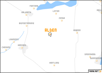 map of Alden