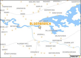 map of Alder Branch