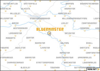 map of Alderminster