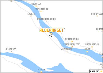 map of Aldernäset