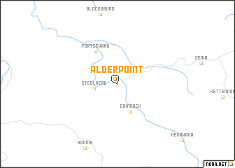 map of Alderpoint