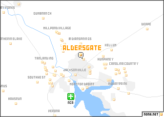 map of Aldersgate