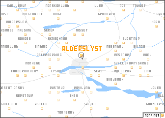 map of Alderslyst