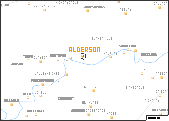 map of Alderson