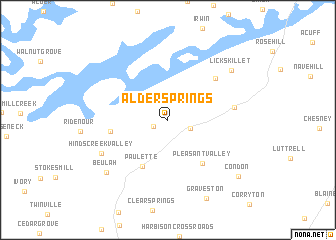 map of Alder Springs