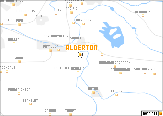 map of Alderton