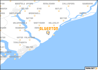 map of Alderton