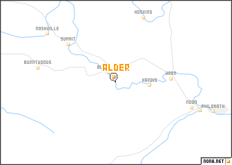 map of Alder