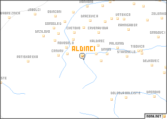 map of Aldinci