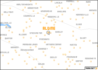 map of Aldine