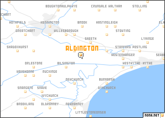 map of Aldington