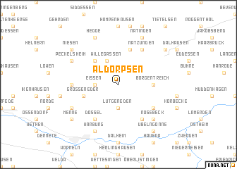 map of Aldorpsen
