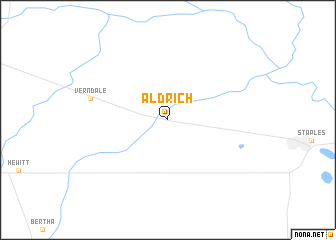 map of Aldrich