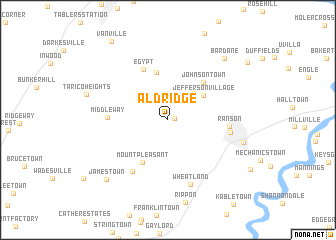 map of Aldridge