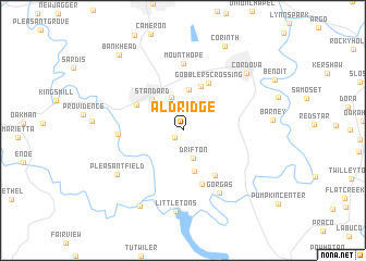 map of Aldridge