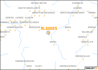 map of Aldudes