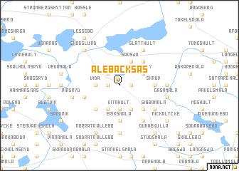 map of Ålebäcksås