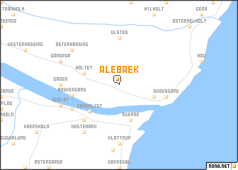 map of Ålebæk