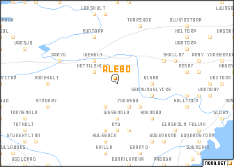 map of Ålebo