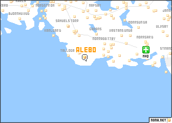 map of Alebo